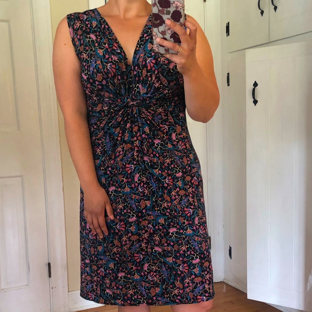 Black Floral dress, size MD